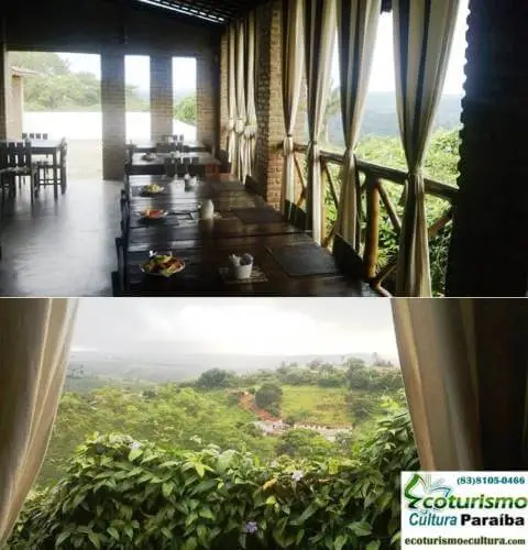 Areia - Pousada Vila Real: o restaurante Bambu Passeios na Paraíba: Pousada Vila Real, o restaurante Bambu