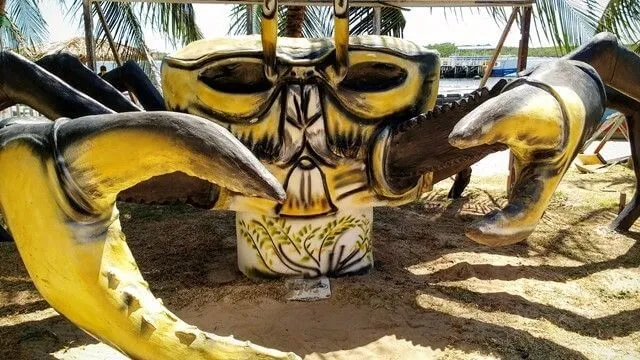 Na Barra do Cunhaú o Caranguejo é o simbolo local Na Barra do Cunhaú o Caranguejo é o simbolo local