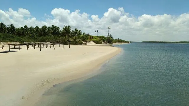 Barra do Cunhaú, do lado das piscinas naturais Barra do Cunhaú, do lado das piscinas naturais