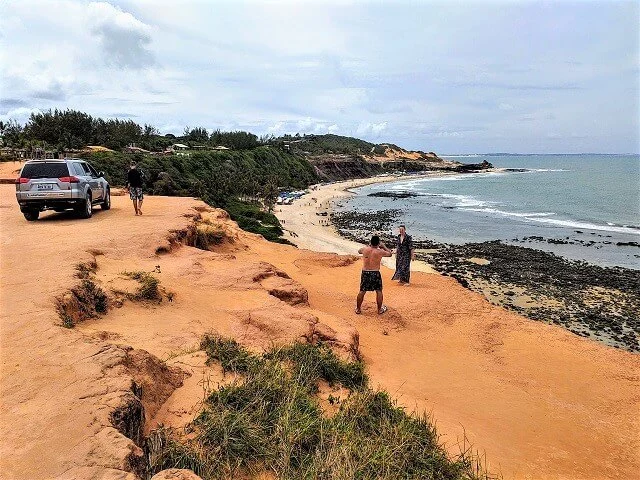 Praia do Amor in Pipa, view from above