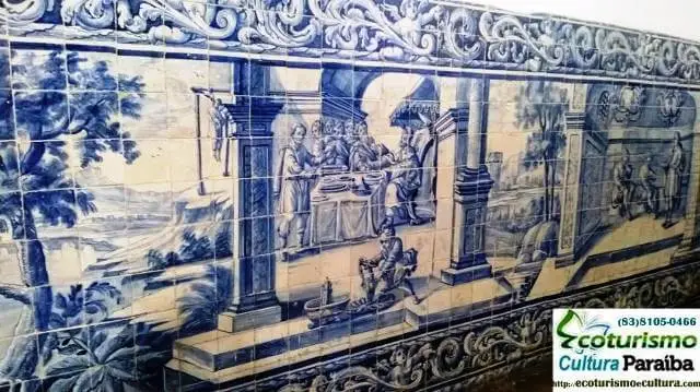 São Francisco Complex: the tiles Tourist attractions in João Pessoa: the tiles of the São Francisco Complex