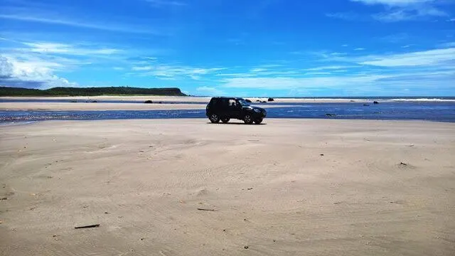 Barra do Miriri: maré baixa Barra do Miriri (praias do litoral norte de João Pessoa)