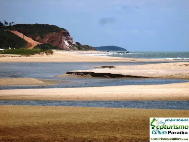 Beautiful view of Barra do Gramame South coast of João Pessoa: Barra do Gramame