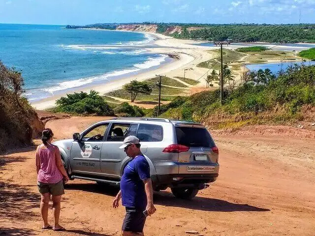 Viewpoint of the south coast of João Pessoa: in Barra do Gramame