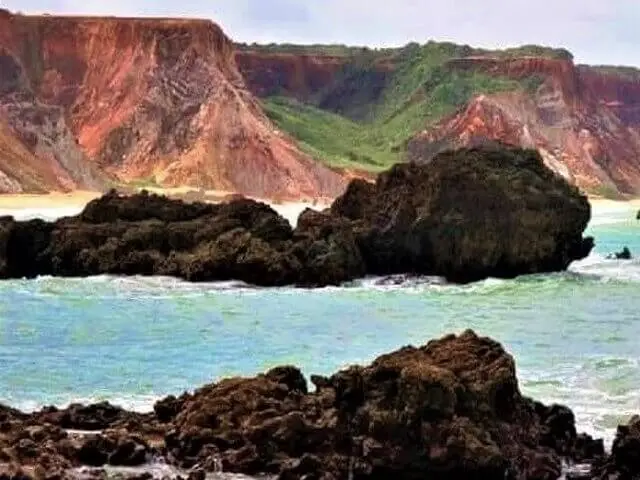 Colorful cliffs of the Tambaba Environmental Protection Area The colorful sandy cliffs of the Tambaba Environmental Protection Area